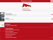 Tablet Screenshot of frohnleiten.com