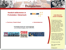 Tablet Screenshot of frohnleiten.at